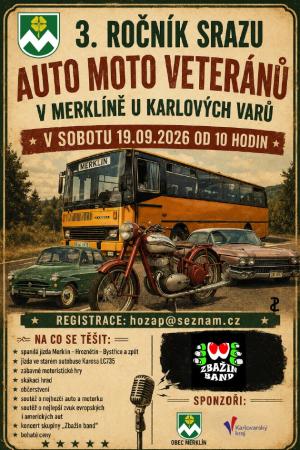 3_ ročník auto moto veteránů - Merklín